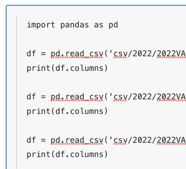 Print column names botflo
