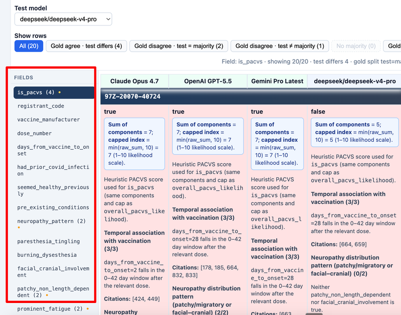 Field sidebar